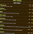 Pizzas Tentations menu