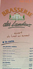 Brasserie Des Landiers menu