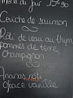 Chez Nous menu