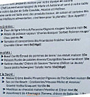 L'abri Cotier menu