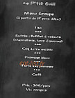 Le P'tit Grill menu