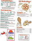 Cheap Charlie's menu