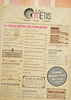 La Villa Métis menu