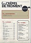 Creperie du roy menu