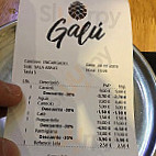 Restaurante Galú Barcelona menu