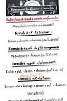 La Cuisine D'autrefois menu