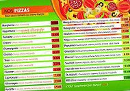 Aldente Pizza menu