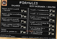 Boulangerie Marie Blachere menu