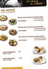 Les Saveurs du Liban menu