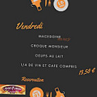 Le Saint Florent menu