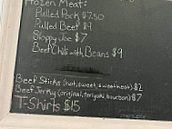 Keyes Creamery menu