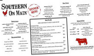 Southern On Main menu