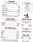 The Pedalin' Pig menu