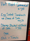 Kitchen Cupboard Cafe menu