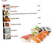 Sushi Sushi menu