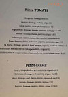 Bistro La Croix menu