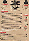 La Fabrike menu