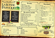 La Bonne Franquette menu