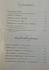 Atelier Gourmand menu