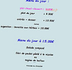 Brasserie La Lavande menu