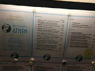 Restaurant Athen menu