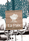 La Paix menu