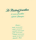 LE BISTROT JOURDAN menu