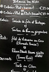 Château De Sable menu