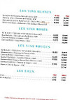 Casino De Pornichet menu