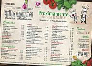 Bulbo Gourmet menu