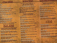 Open Range Grill menu