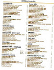 The Pasta House menu