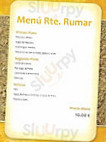 Rumar menu