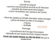 Du Pecheur menu