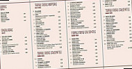 Sancho Panza menu