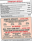 The Whistle Stop Cafe menu