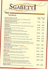 Sgabetti Ristorante Italiano menu