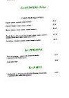 La Nouvelle Citadelle menu