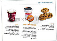 Dunkin' menu