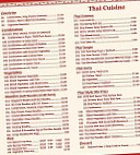 Rainbow Inn Chinese Thai menu