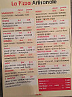 La Pizza Artisanale menu