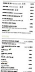 Green Cantine menu