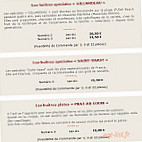 L' Alsace à Table menu