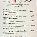 Gaststatte Teufelskeller menu