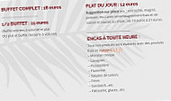 Le Bistrot Du Golf menu