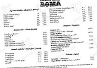 Roma menu