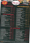 Le Kiosque à Pizzas menu