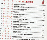 Villa de Noisiel menu