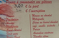 Stand Chaud menu