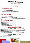 Auberge D'ugne menu